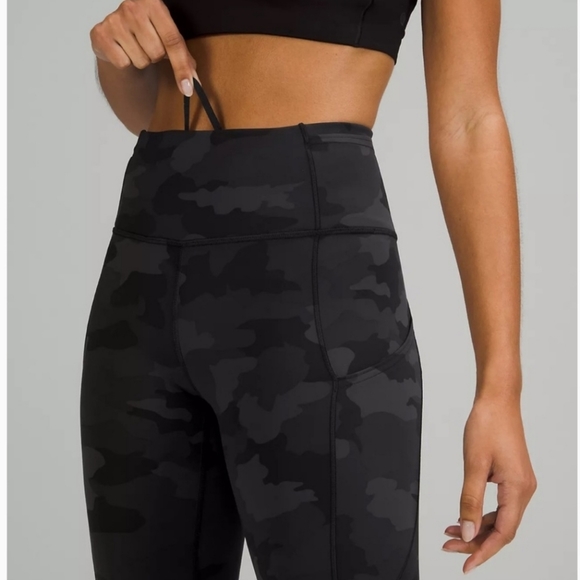 EUC Lululemon Fast & Free HR Crop 23" - Picture 4 of 16